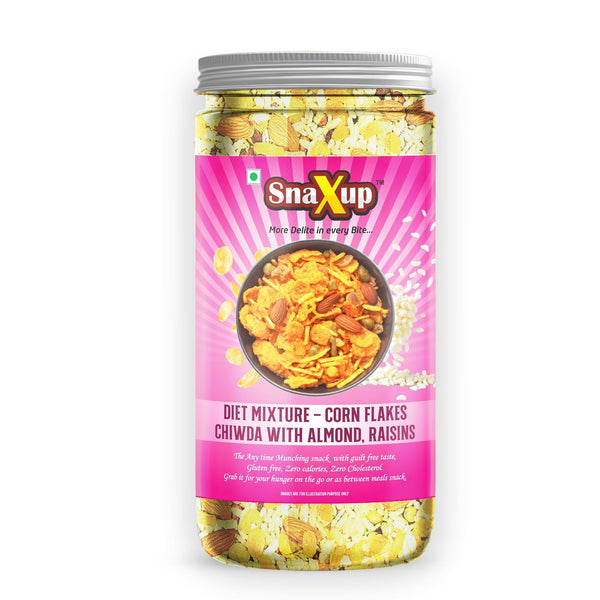Diet Mixture Corn Flakes Chiwda With Almond, Raisins 250 g