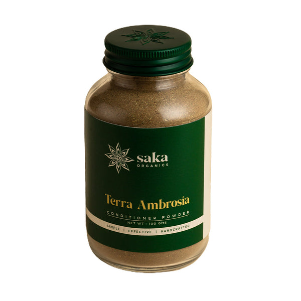 Saka Organics - Terra Ambrosia | Handmade Conditioner Powder Hair Mask | Natural Hair Care for All Hair Types (100gms)
