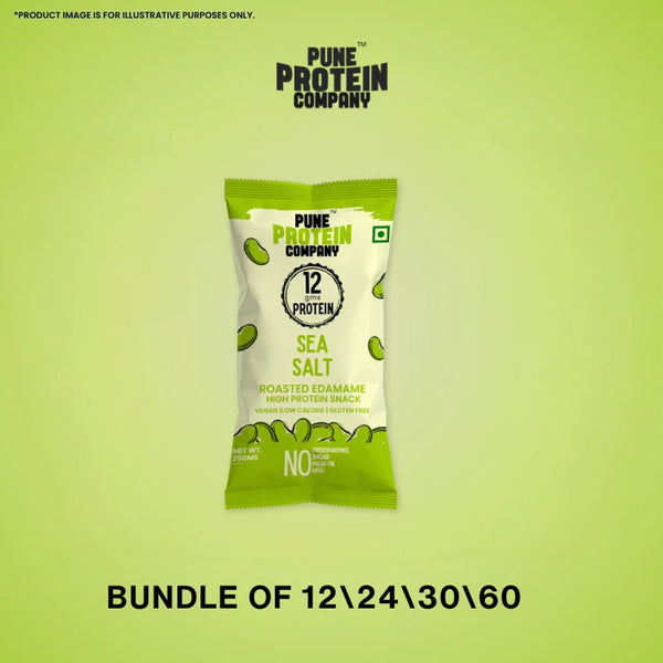 Sea Salt Roasted Edamame – 25g | Pune Protein Company