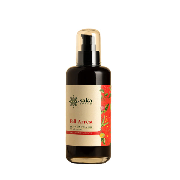 Saka Organics - Fall Arrest | Handmade Anti-Hair Fall Oil | Natural Hair Care for All Hair Types - 200ml