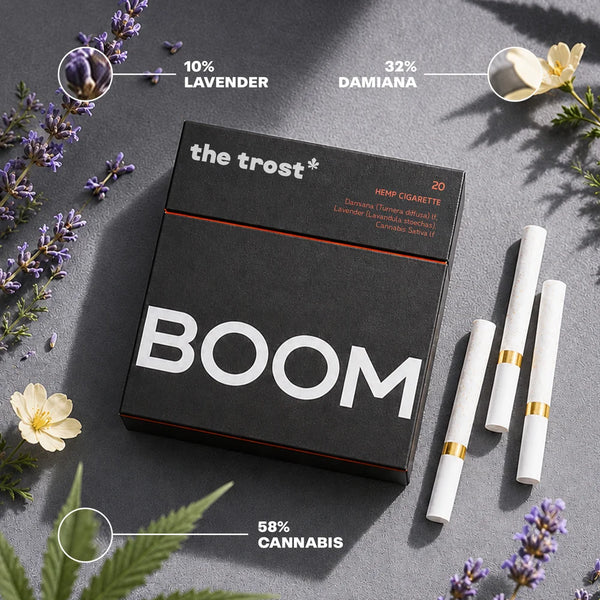 The Trost Rollens Hemp Herbal Cigarettes - Boom