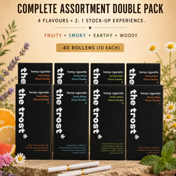 The Trost Rollens Complete Assortment Double Pack – 4 Flavours × 2 | 40 Hemp Herbal Rollens