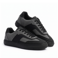 Glide Deep Grey Layered Panel Sneakers
