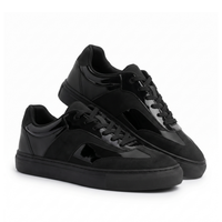Glide Patent Black Layered Panel Sneakers