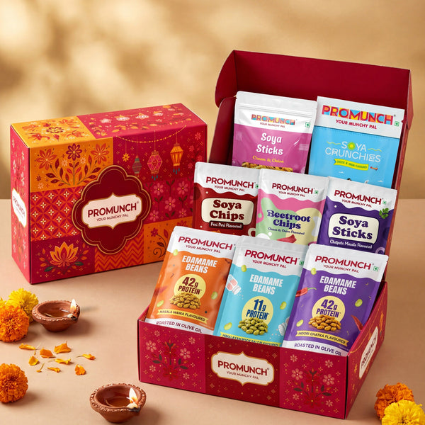 Promunch Diwali Snack Box | Assorted Protein Snacks
