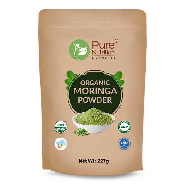 Organic Moringa Powder - 227g | 100% Pure and Natural | Supports Energy, Immunity, and Overall Wellness