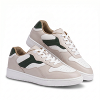 Ridge Olive And Beige Strap Sneakers