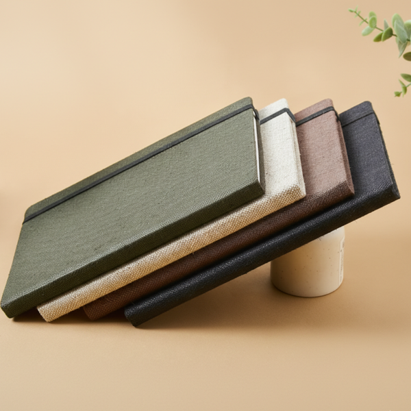 The Label GAIA Hemp A5 Notebook Diary with Elastic Lock and Pen Loop