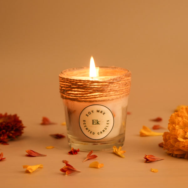 Ecokari Soy wax candles | scented with natural flowers