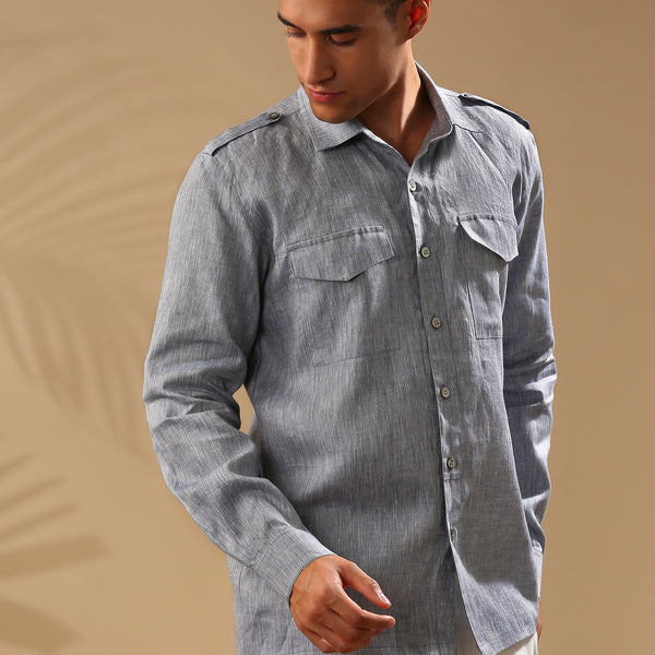 B Label Sequoia Elbow Patch Shirt