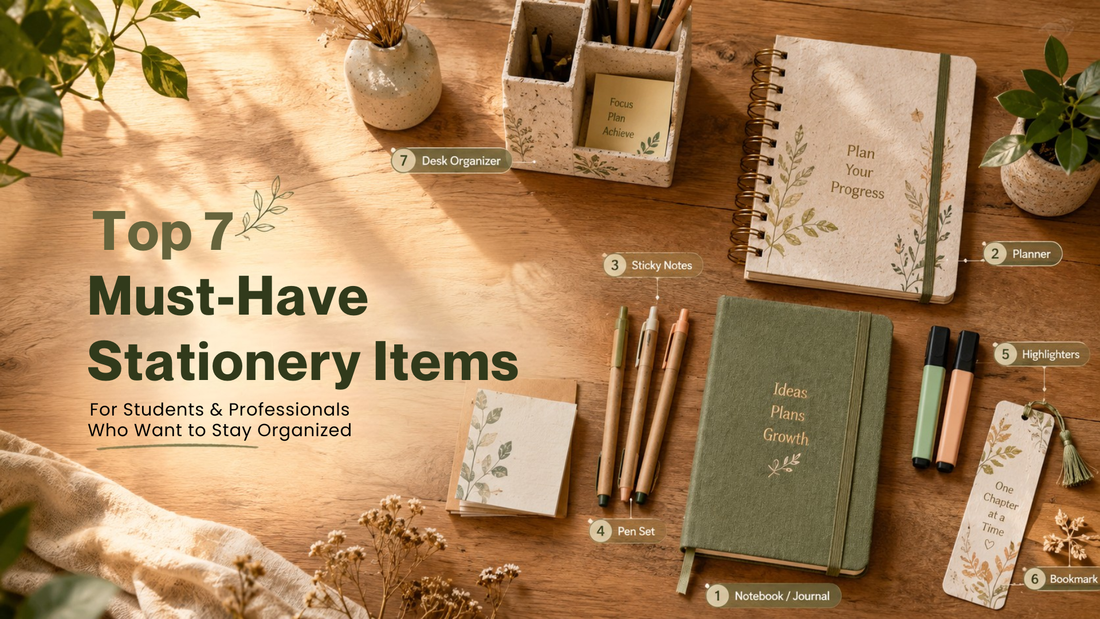 Top 7 Must-Have Stationery Items for Students & Professionals
