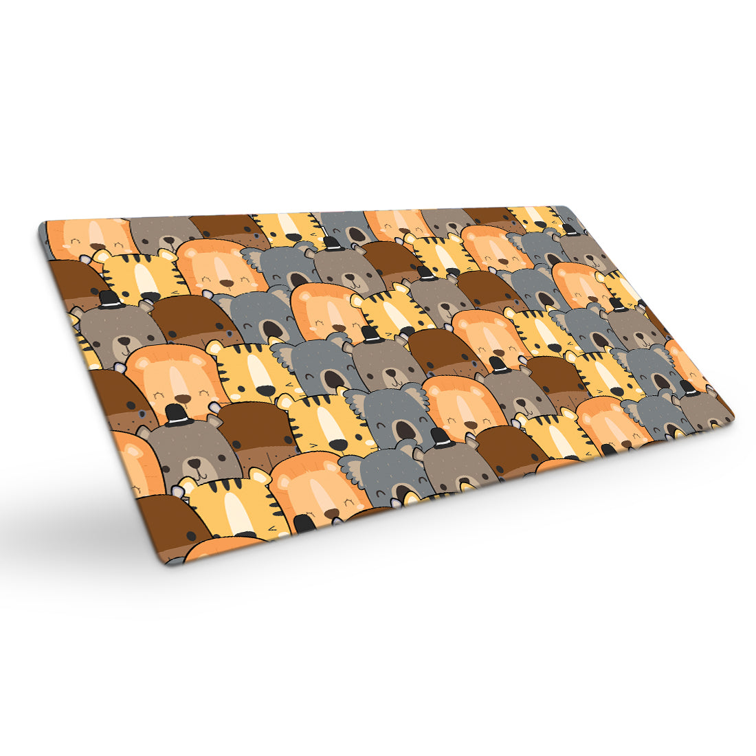 Desk Mat | Travel Friendly | 60 (w) x 30 (h) CM | Anti Slippery | Spacious for Desk | Rubber Bottom | Water Resistant | Multicolor | Easy to Clean | Illustrated (Animal)