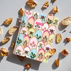 The Whimsical Artist 2025 Undated daily planner and journal schedule your day to-do list and productivity tracker; habit tracker for wellness by the whimsical artist; 6 months (Jaipuri darwaza)