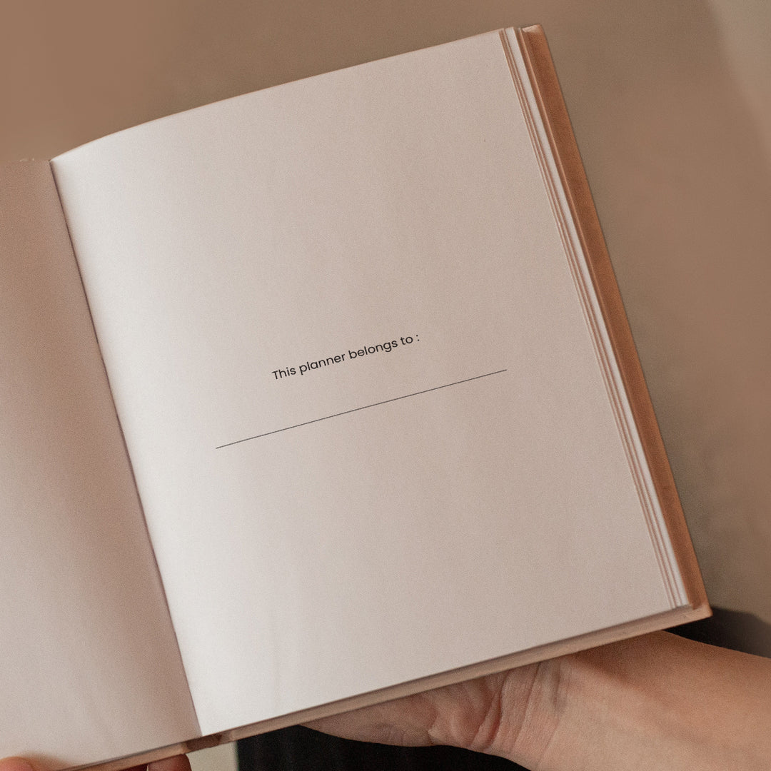 The Whimsical Artist 2025 Undated daily planner and journal schedule your day to-do list and productivity tracker; habit tracker for wellness by the whimsical artist; 6 months (Jaipuri darwaza)