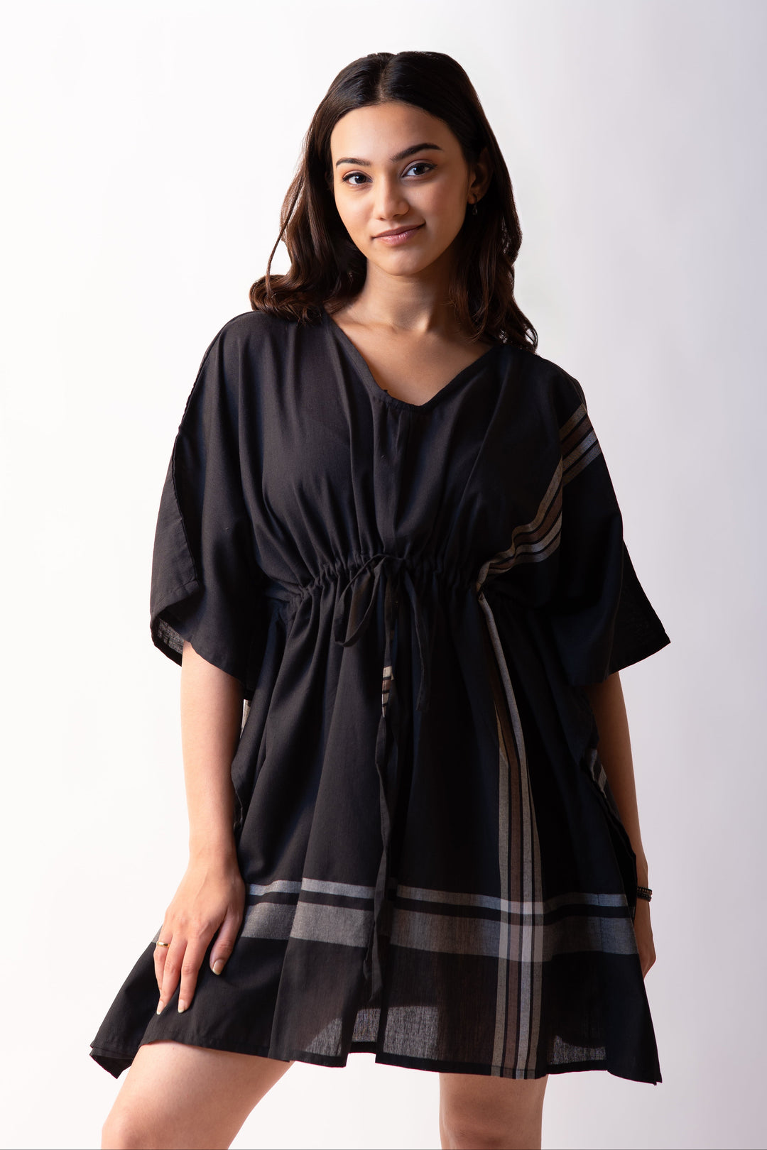 TARI Neutral Free Size Kaftan Dress - Black