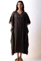 Kaftan Long Dress - Bottle Green