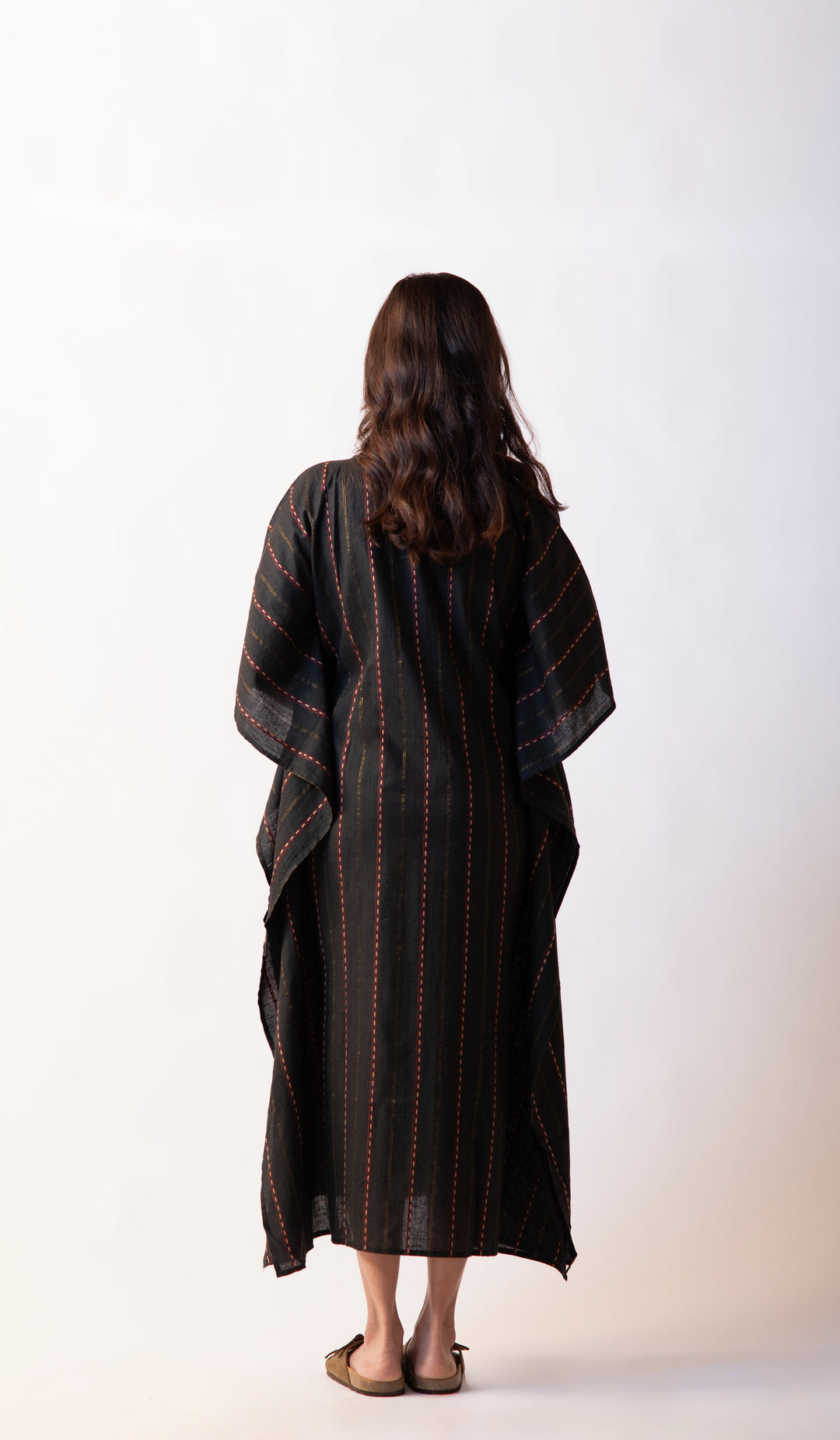 Kaftan Long Dress - Bottle Green