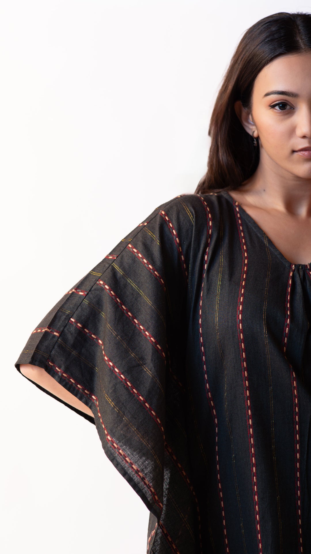 Kaftan Long Dress - Bottle Green