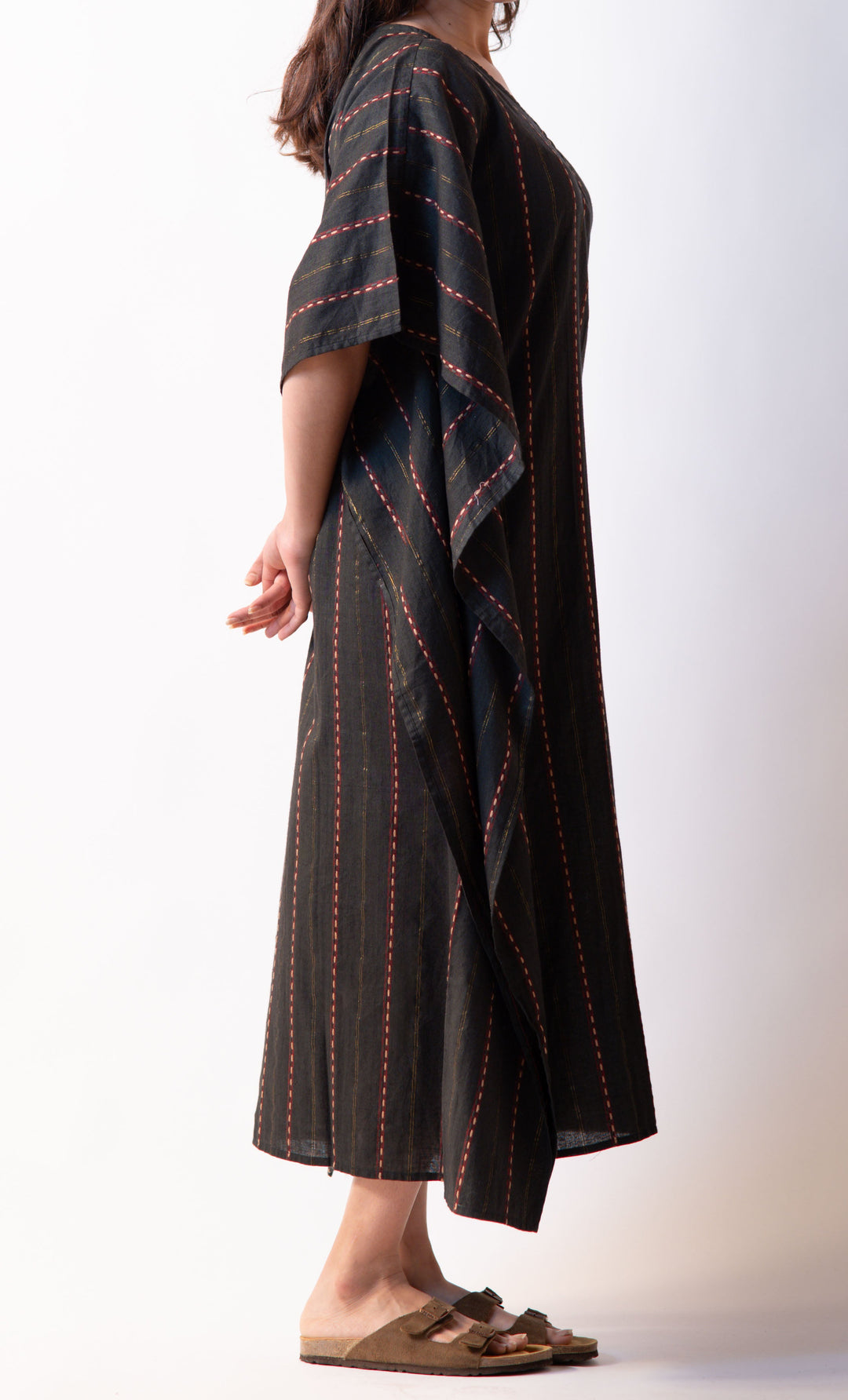 Kaftan Long Dress - Bottle Green