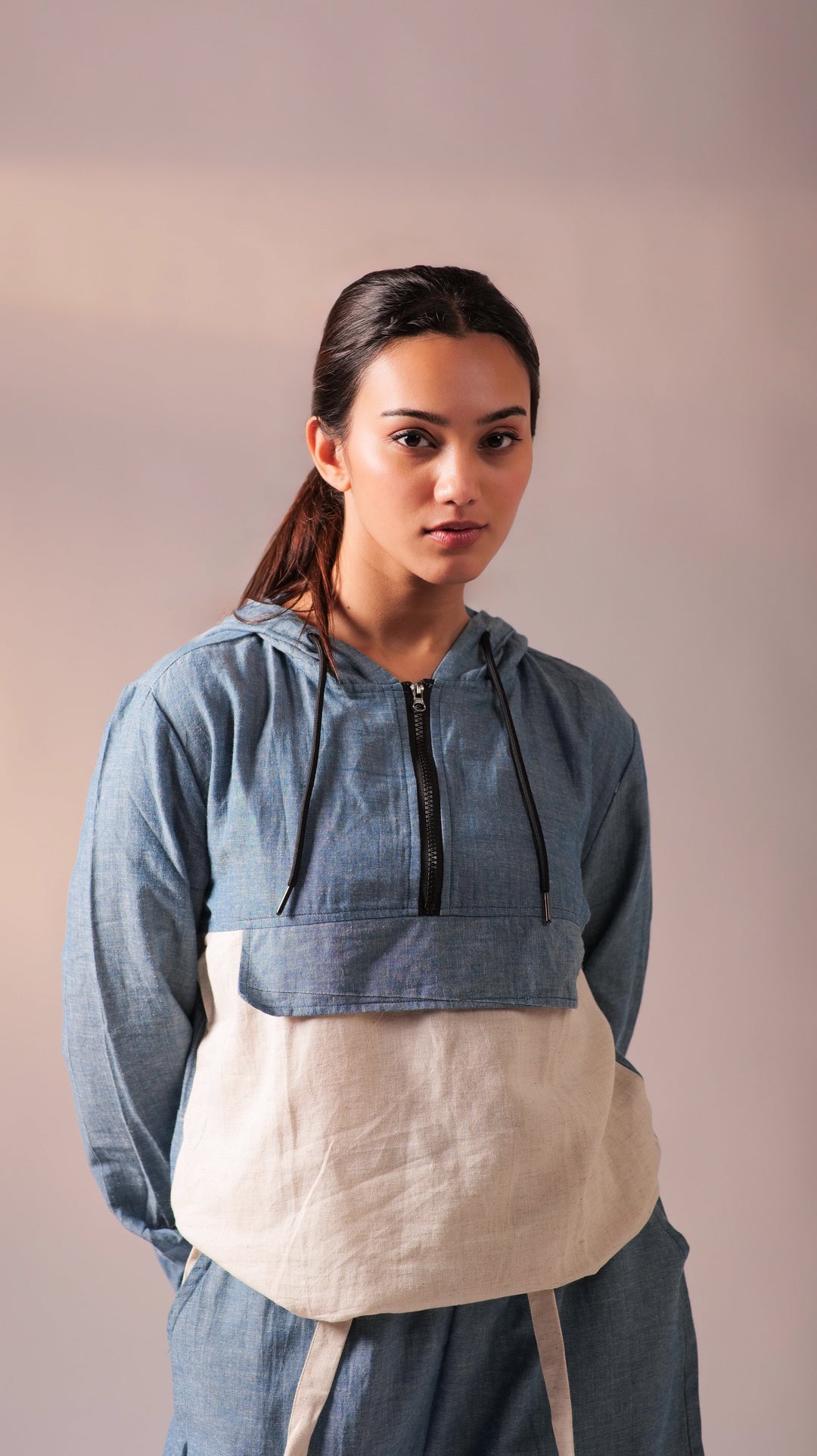 Cargo Top Pant Set - Denim Blue