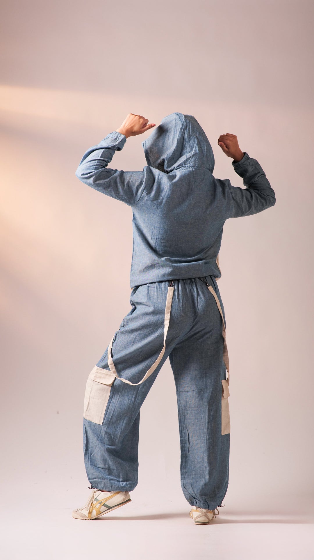 Cargo Top Pant Set - Denim Blue