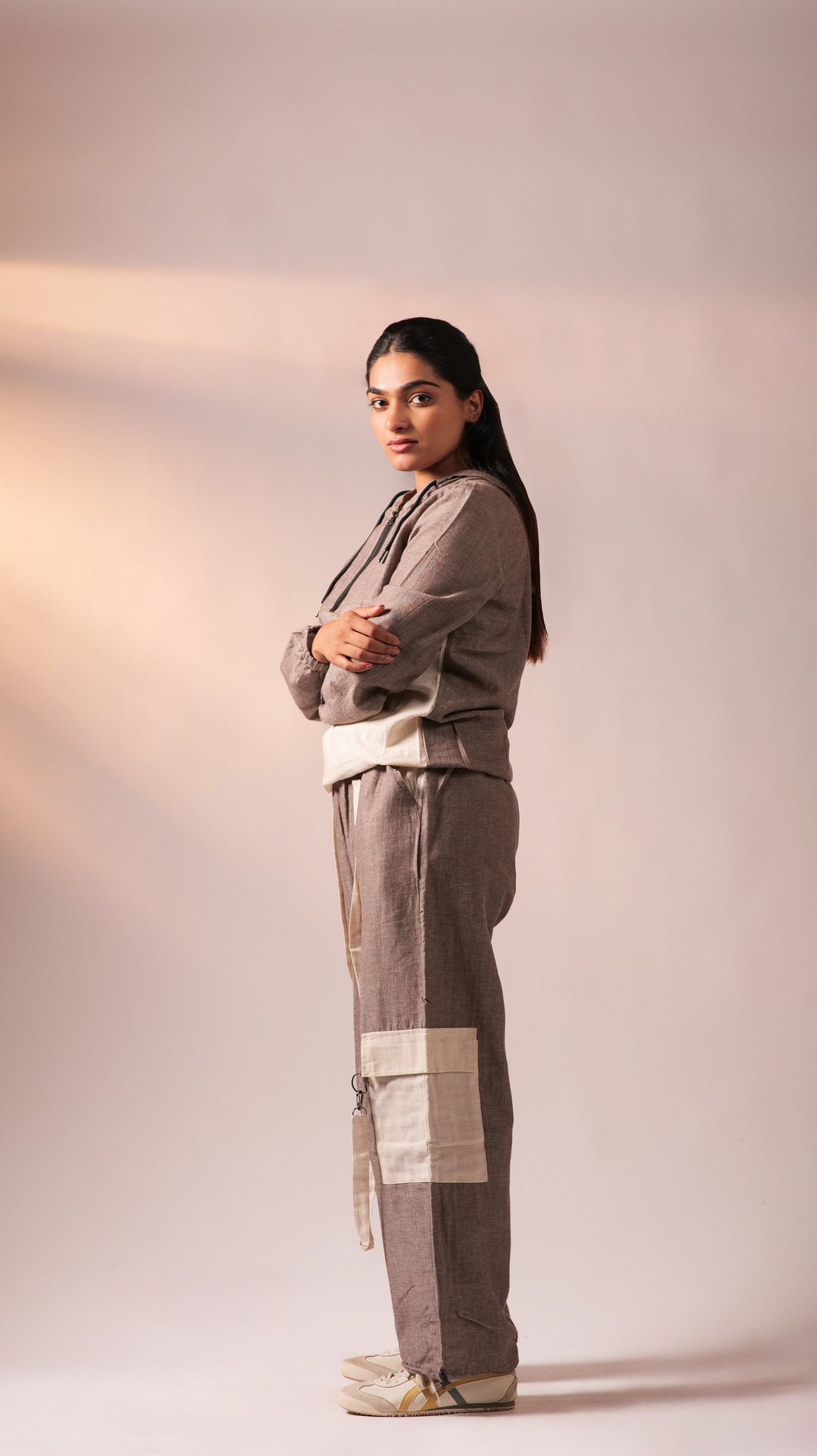 Cargo Top Pant Set - Chocolate Brown