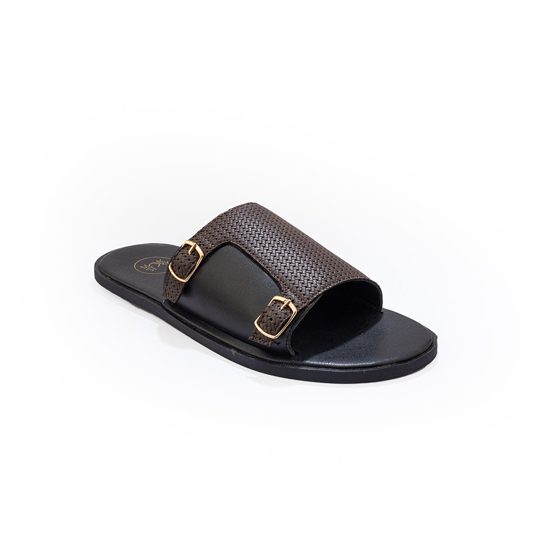 T-Rad Double Monk Strap Sandals - Black/brown