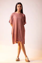 Oversize Cocktail Dress - Salmon