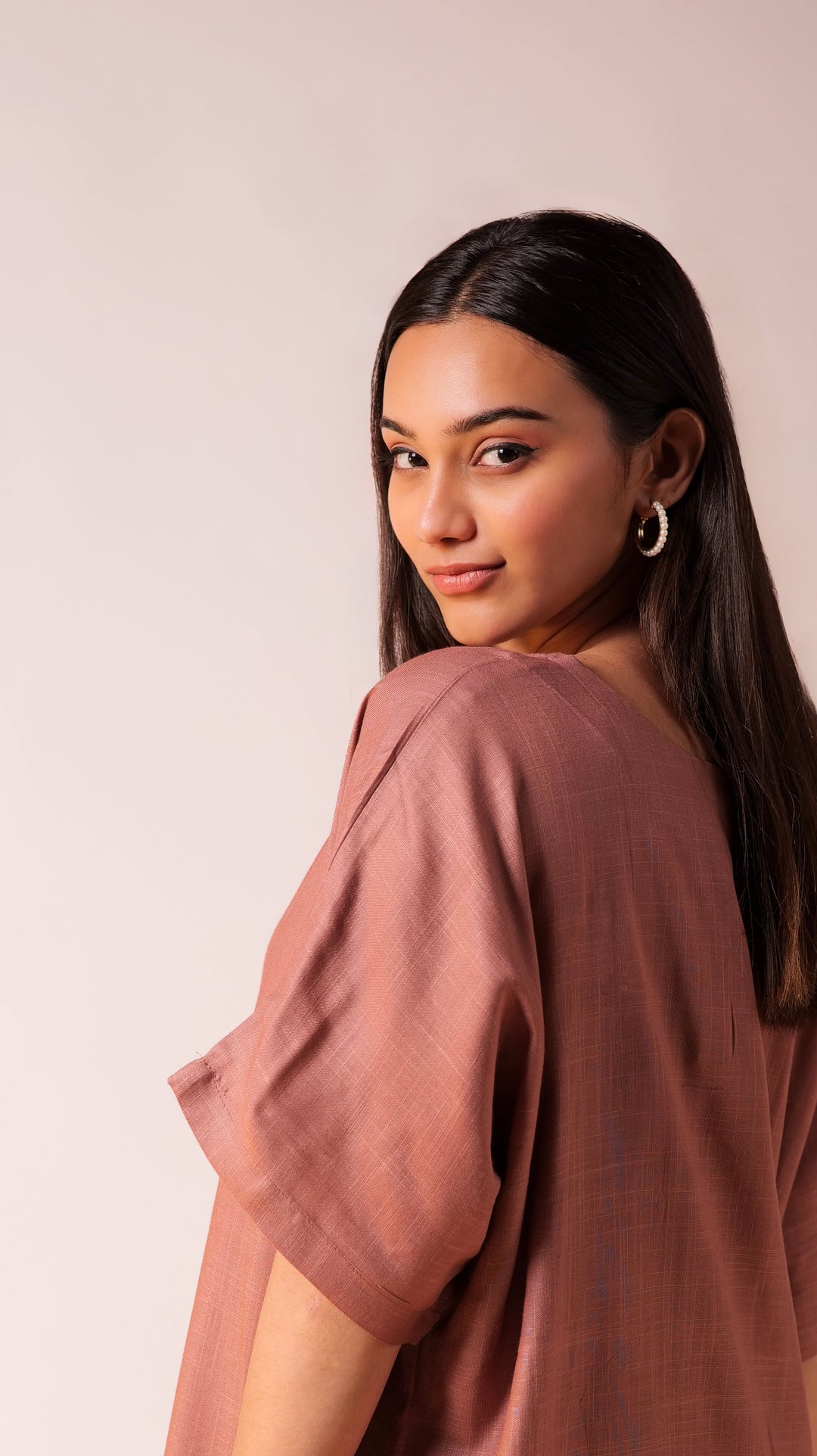 Oversize Cocktail Dress - Salmon