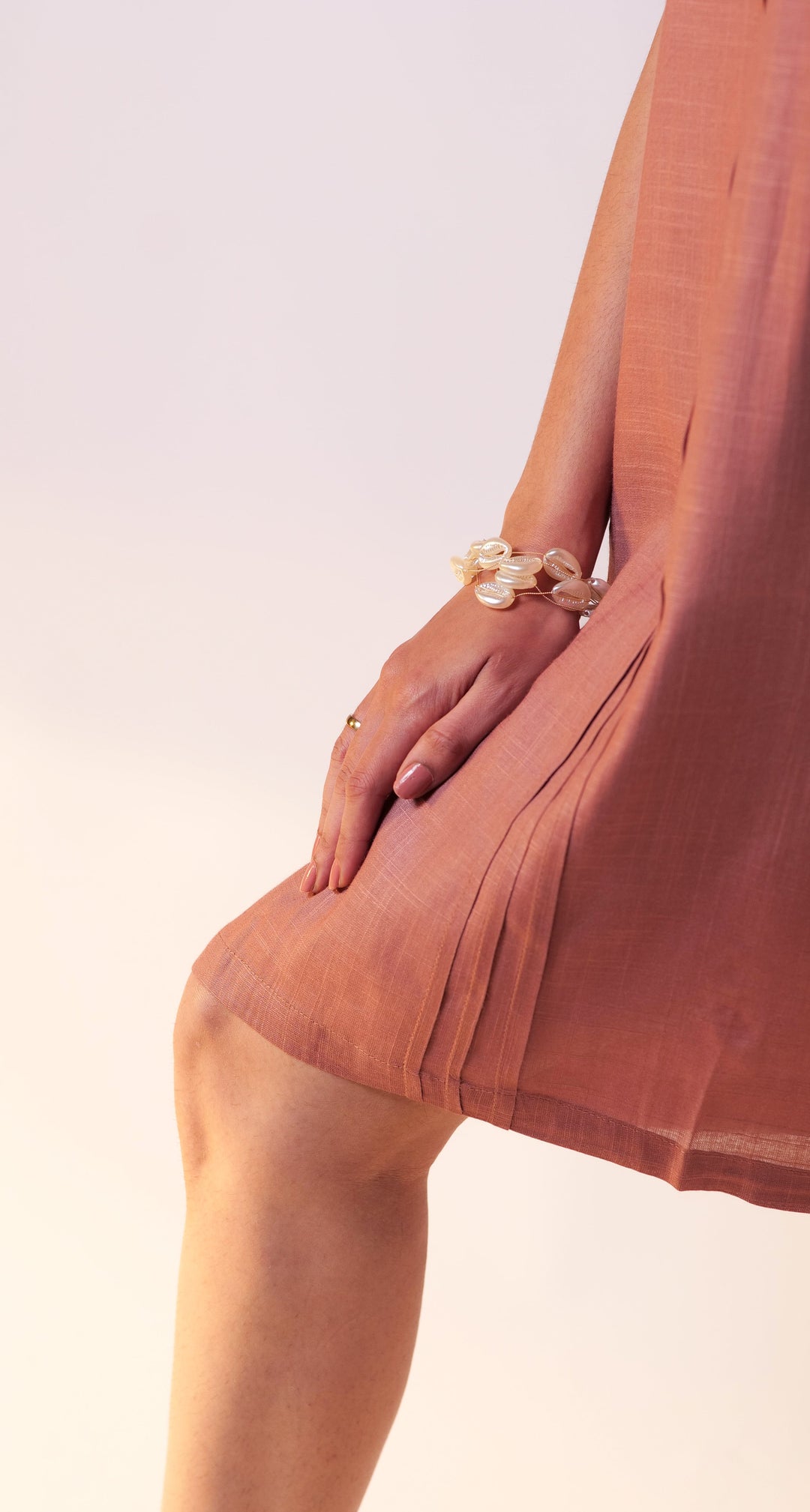 Oversize Cocktail Dress - Salmon