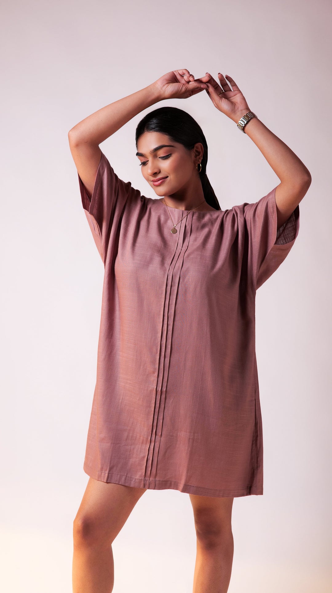 Oversize Cocktail Dress - Mauve