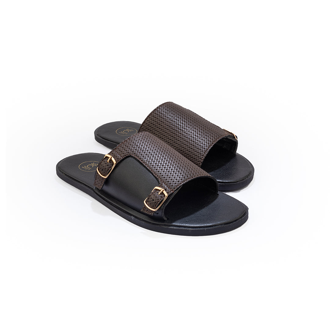 T-Rad Double Monk Strap Sandals - Black/brown