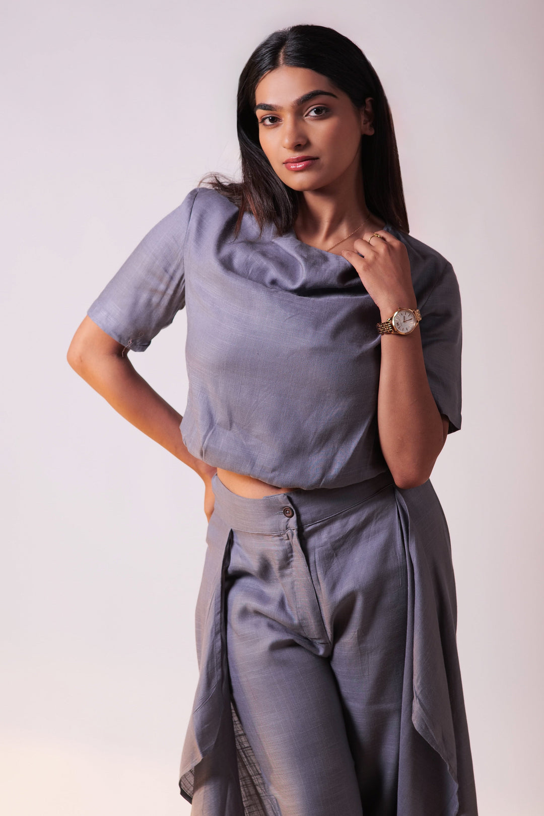 Ocean Top Pant Set - Grey