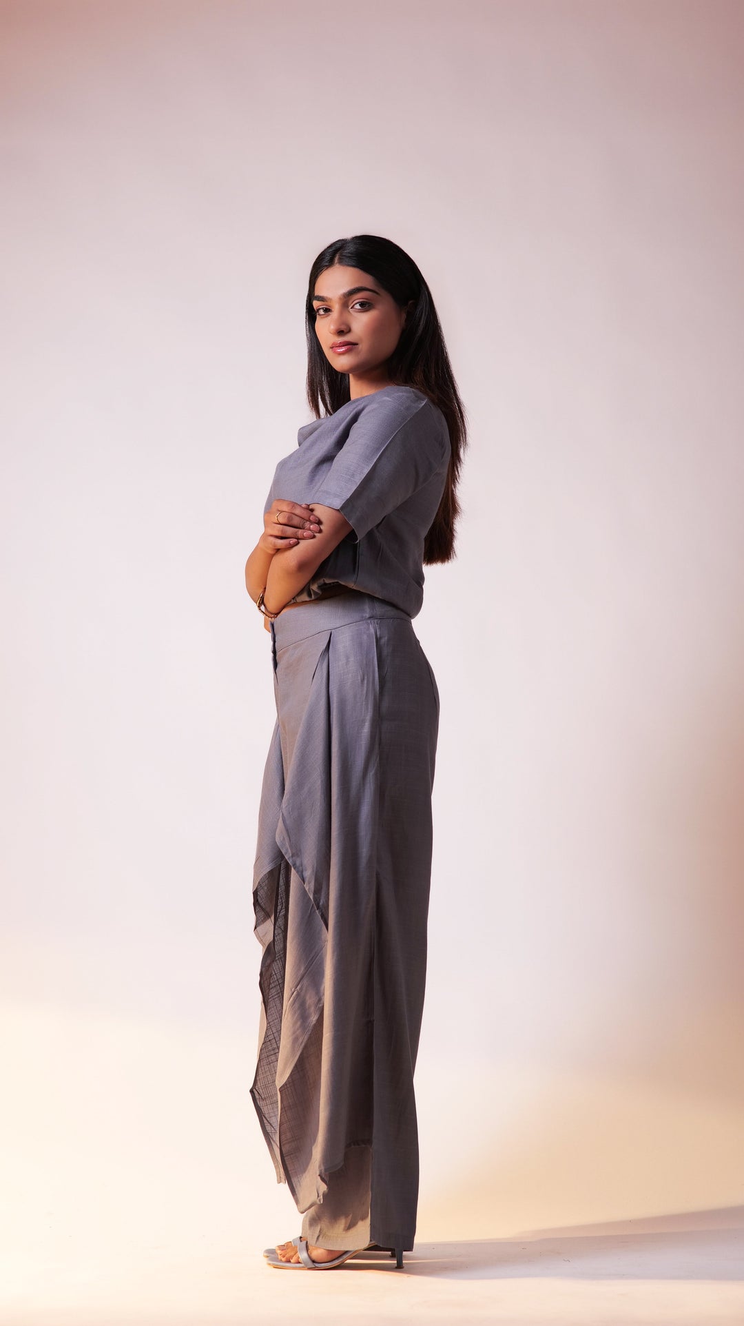 Ocean Top Pant Set - Grey