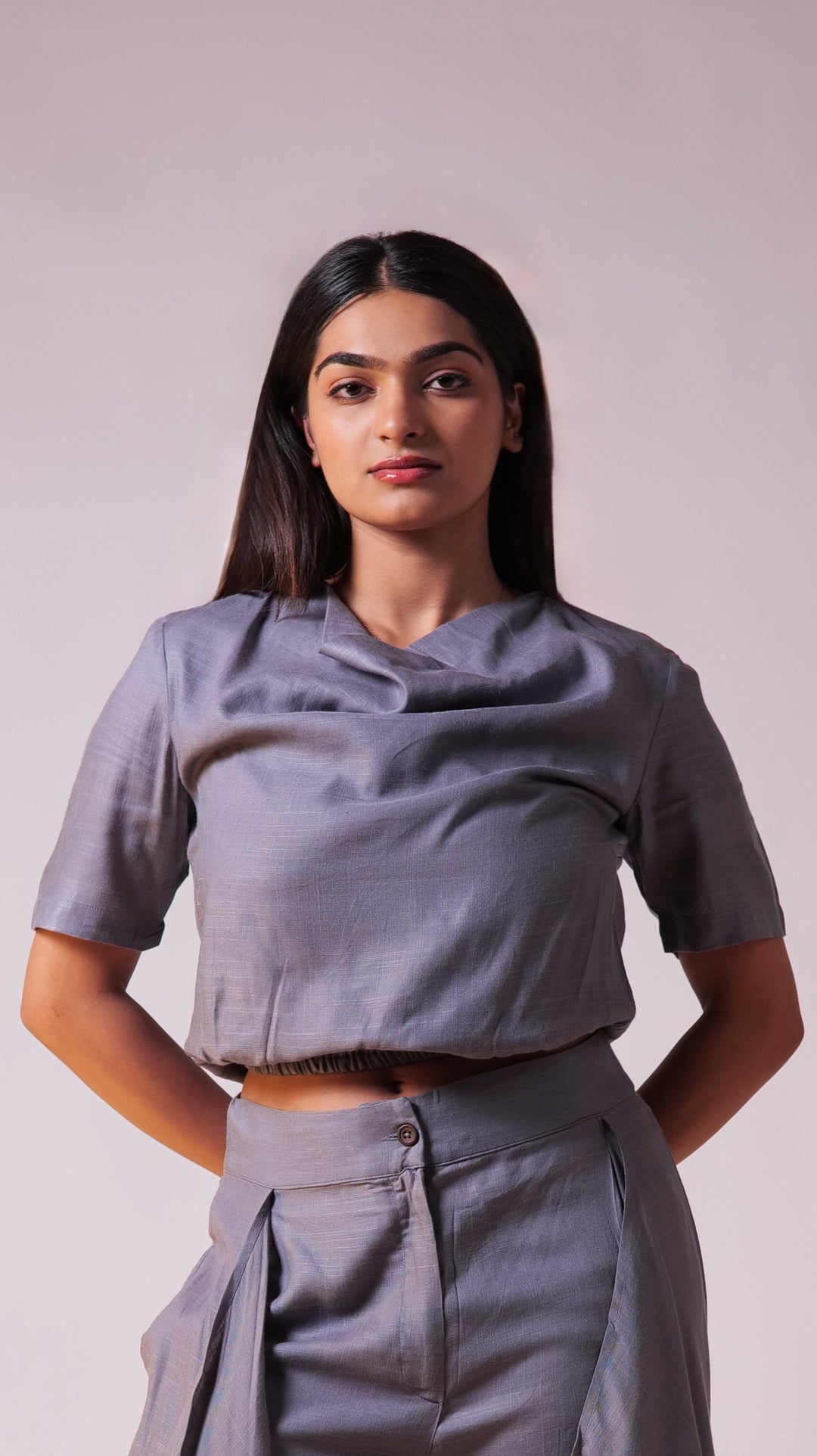 Ocean Top Pant Set - Grey