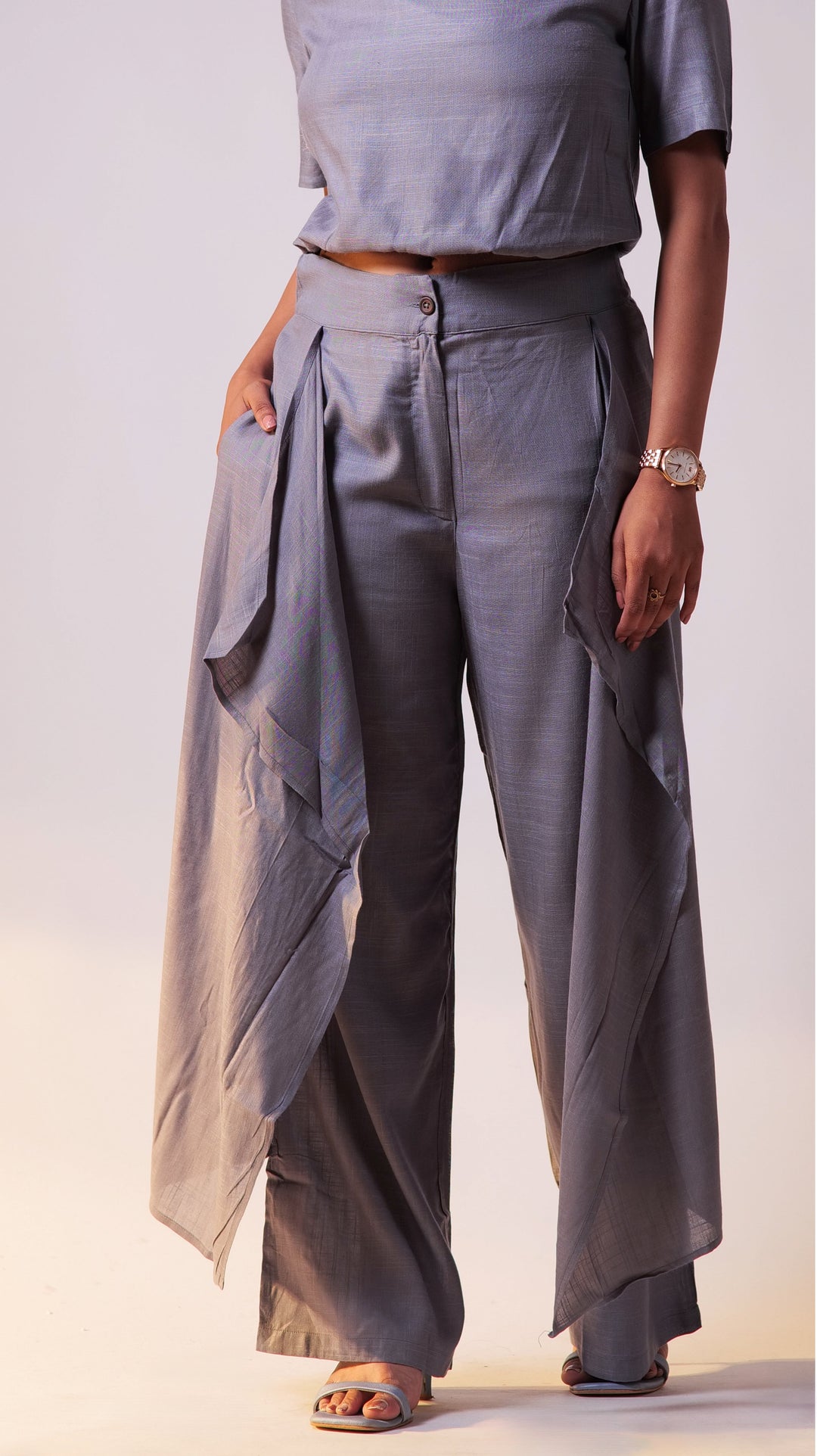 Ocean Top Pant Set - Grey