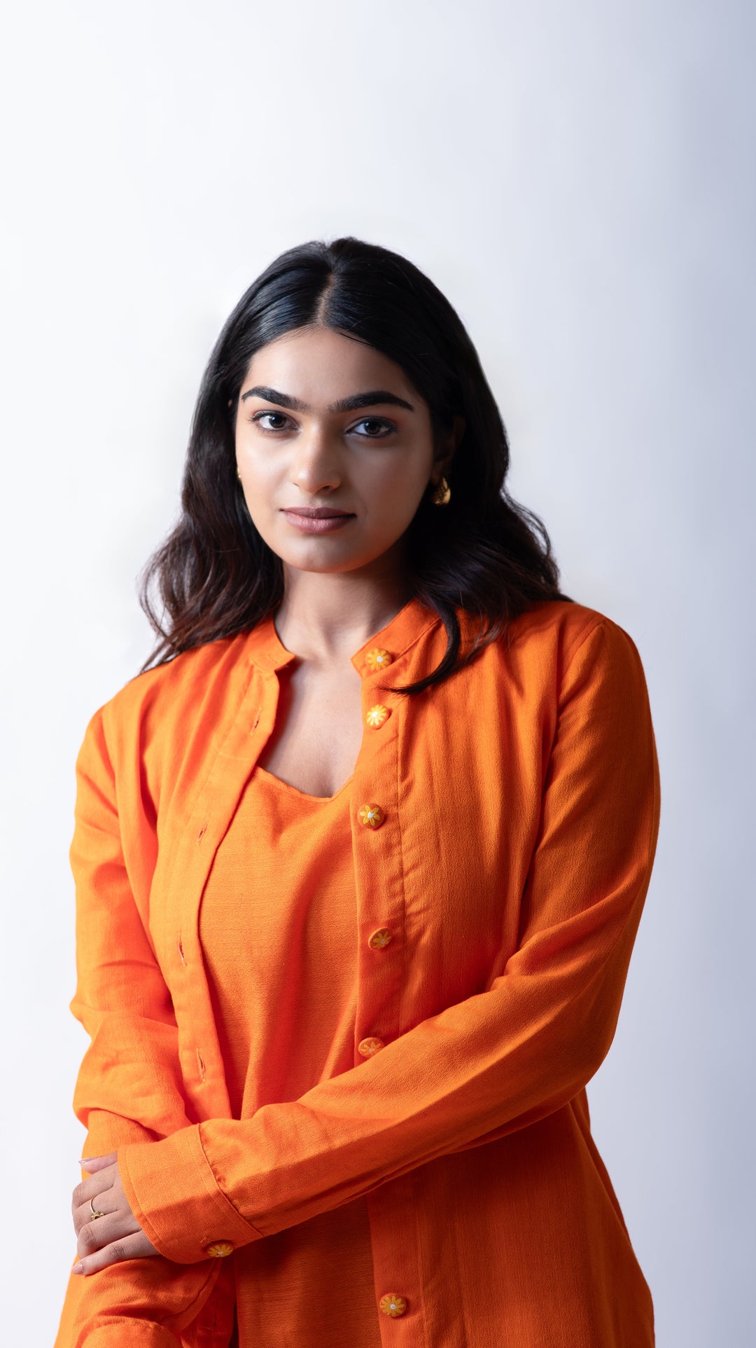 Sunflower Jacket Dress - Orange