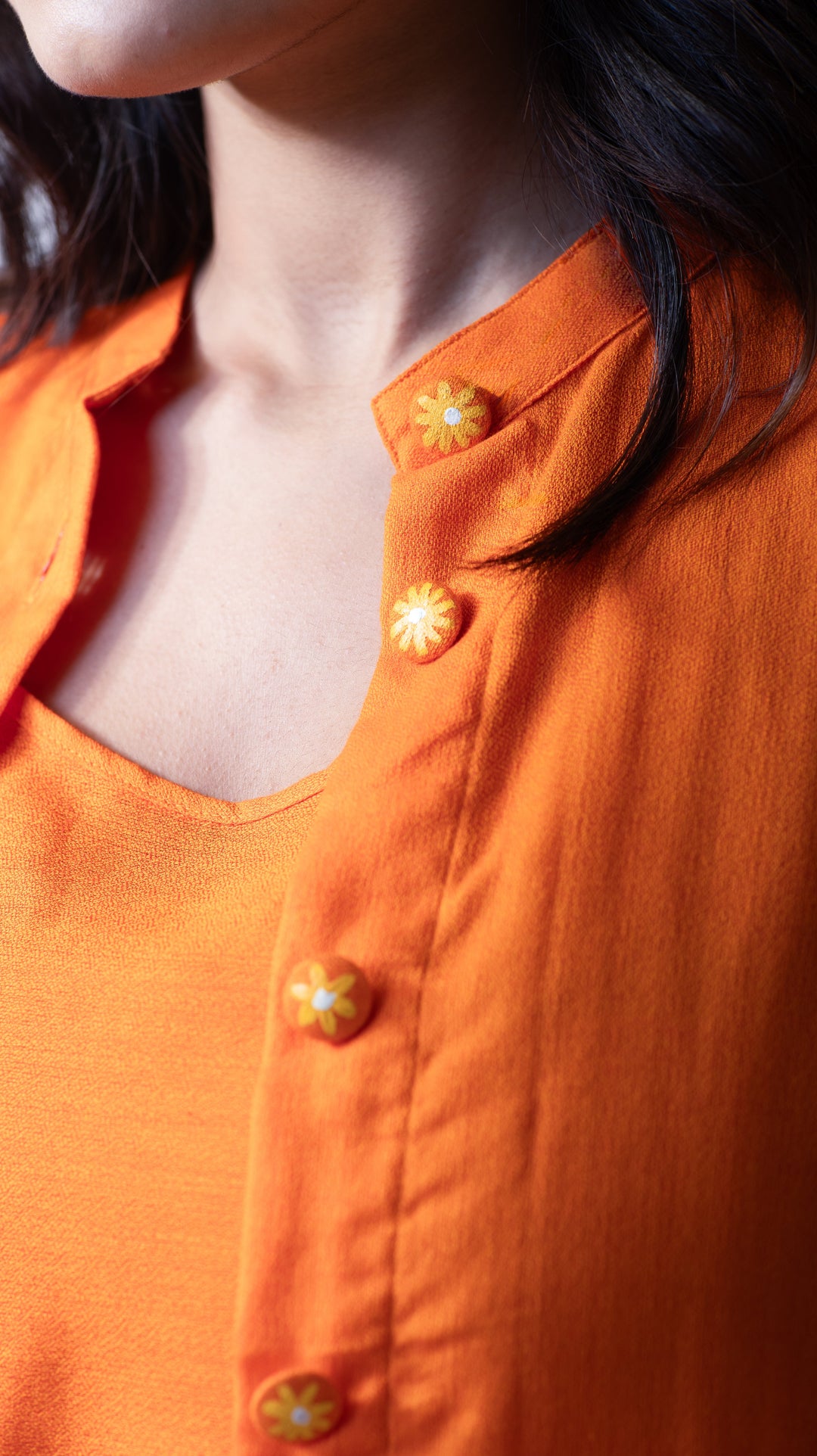 Sunflower Jacket Dress - Orange