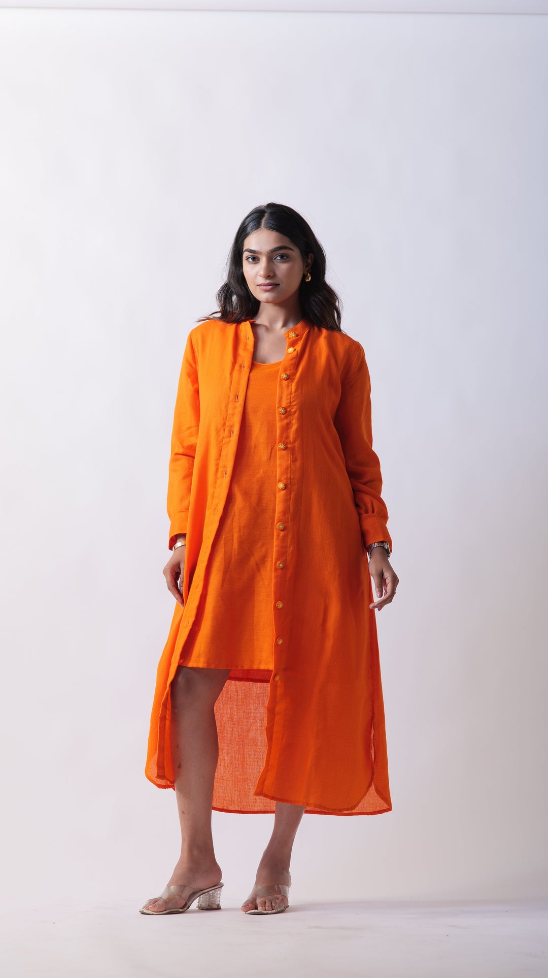 Sunflower Jacket Dress - Orange