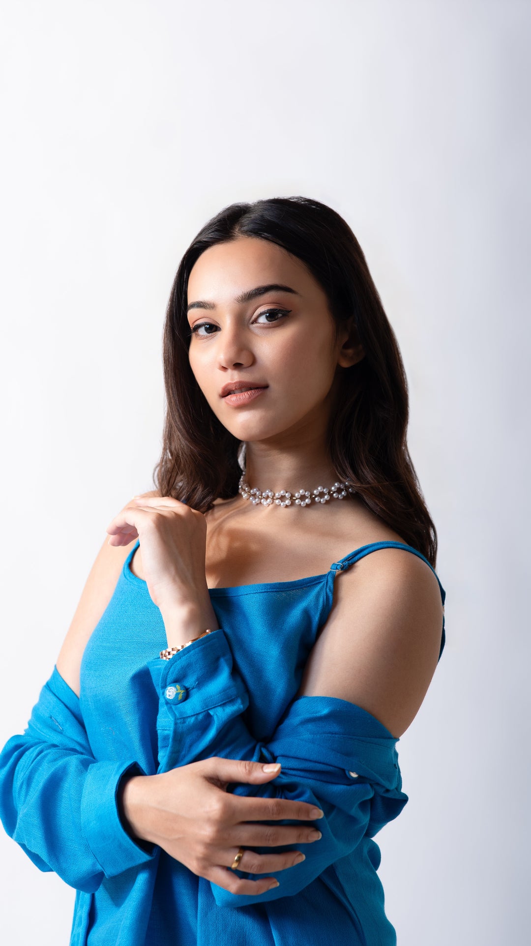 Rose Jacket Dress - Blue