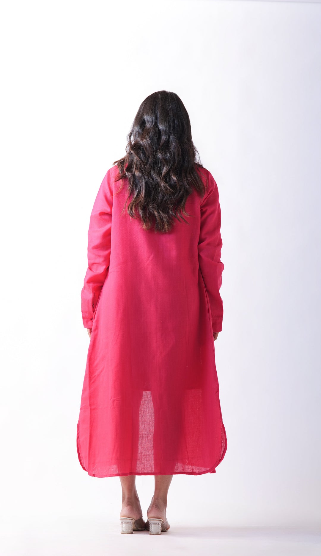 Tulip Jacket Dress - Dark Pink
