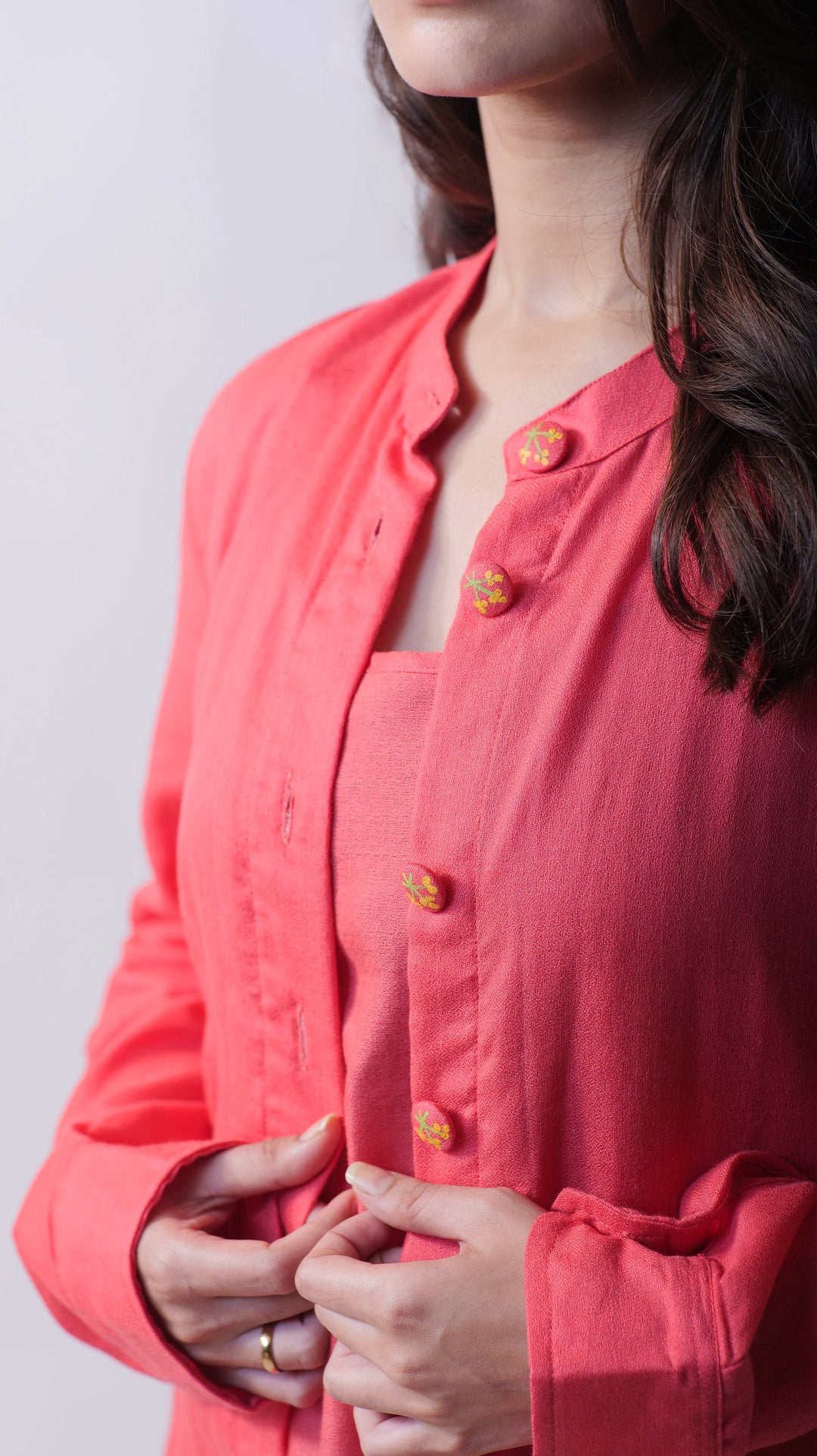 Blossom Jacket Dress - Peach