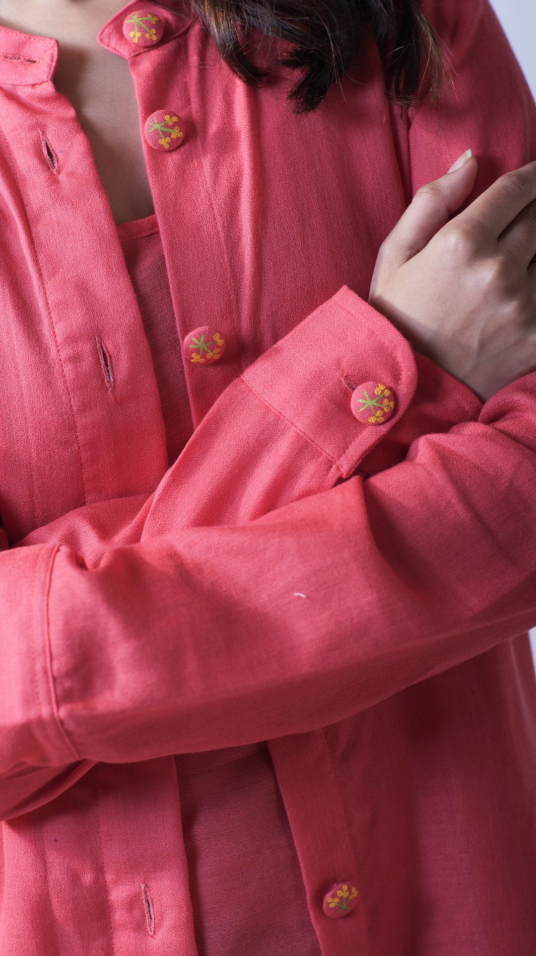 Blossom Jacket Dress - Peach