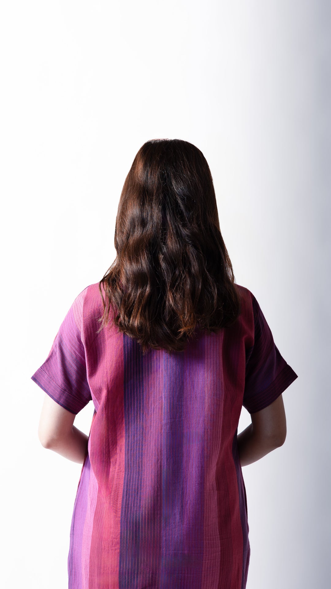 Kimono Midi Dress - Wine