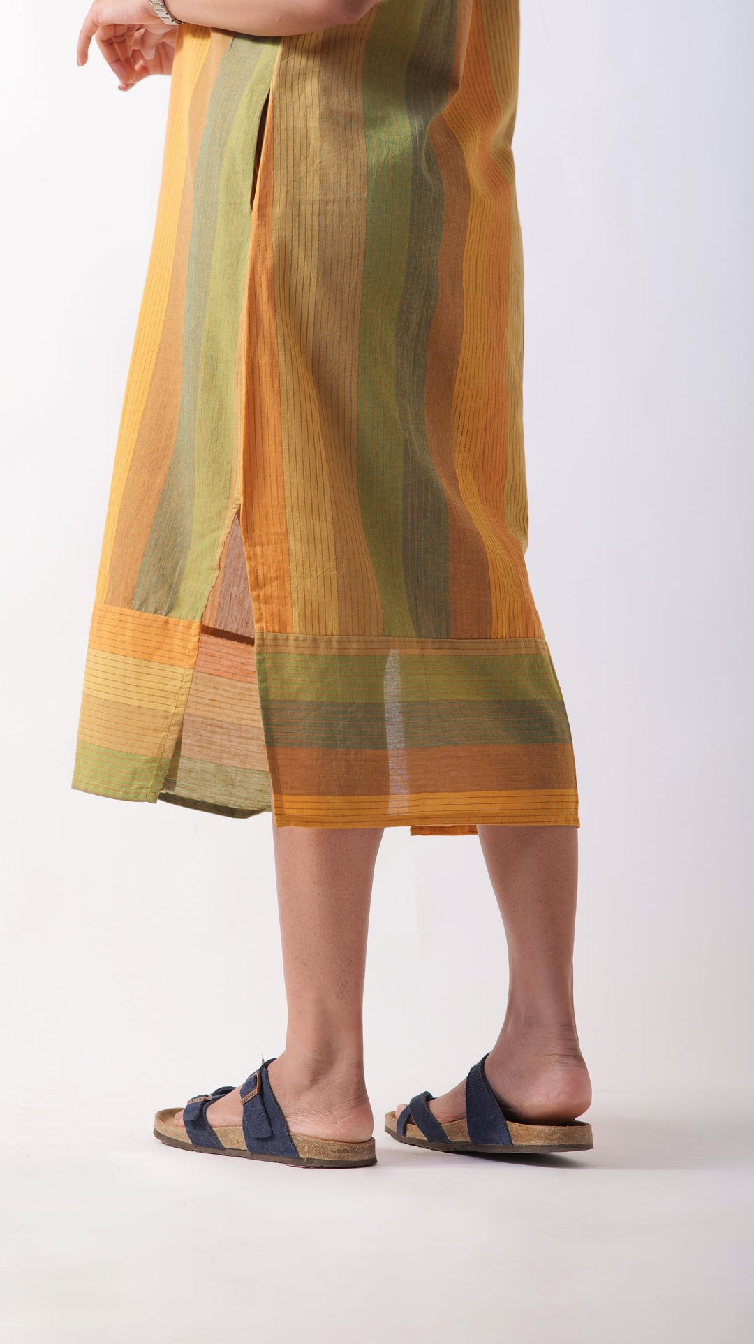 Kimono Midi Dress - Mustard