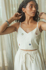 The Santra Project Organic Cotton Surya Cropped Top