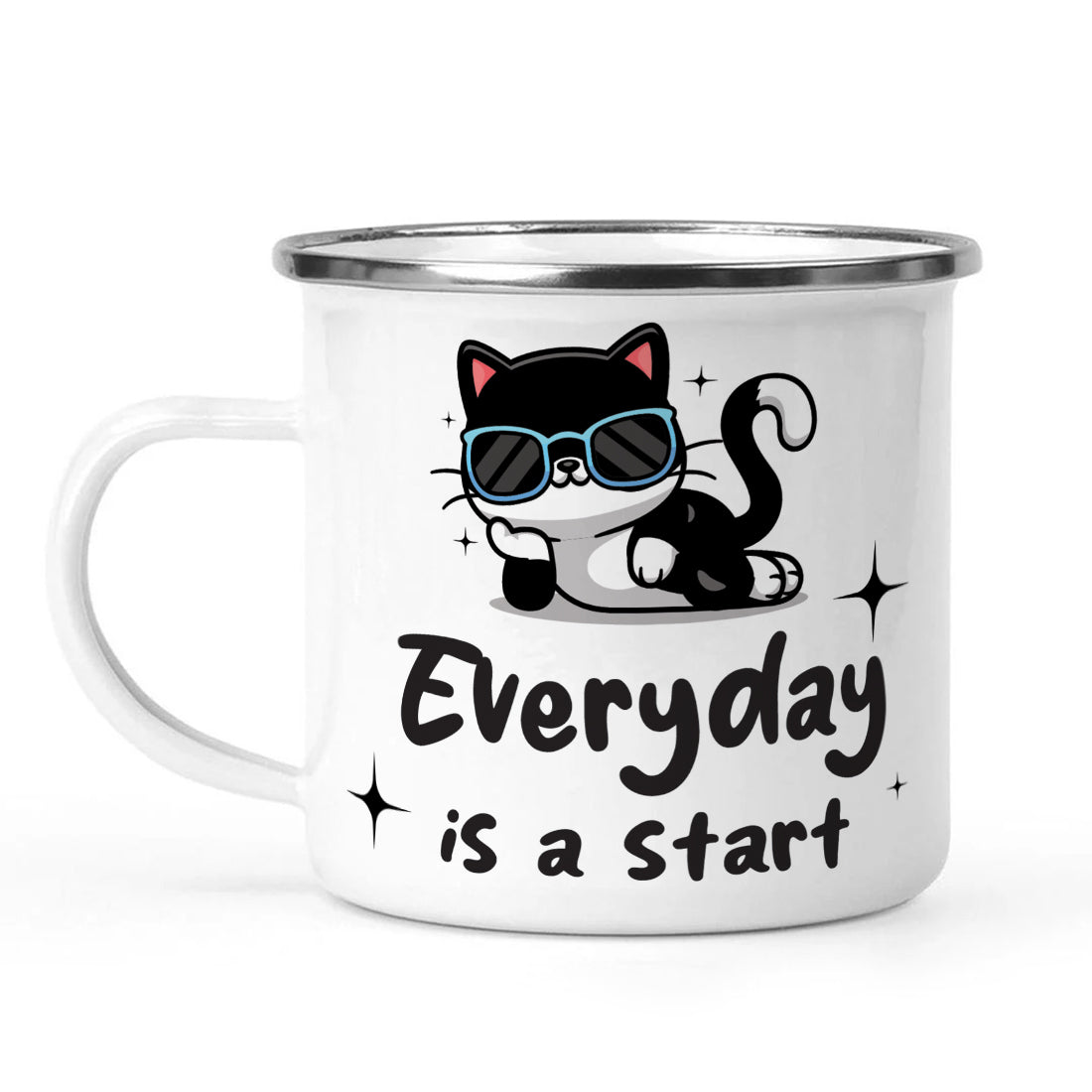 Stainless Steel Designer Coffee Mug (Everyday is a Start)