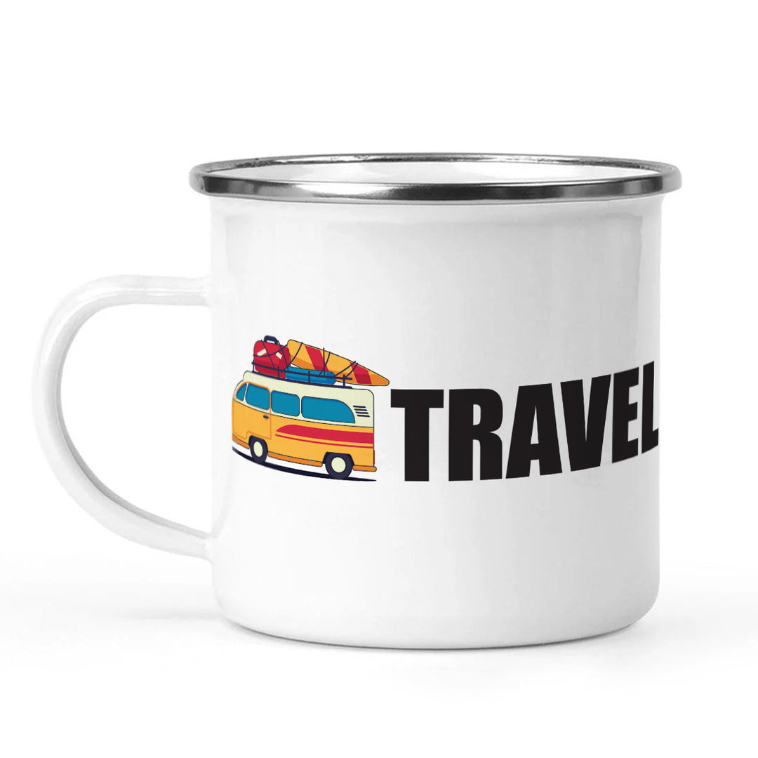 The Whimsical Artist Stainless steel Designer Coffee Mug (Live to Travel)
