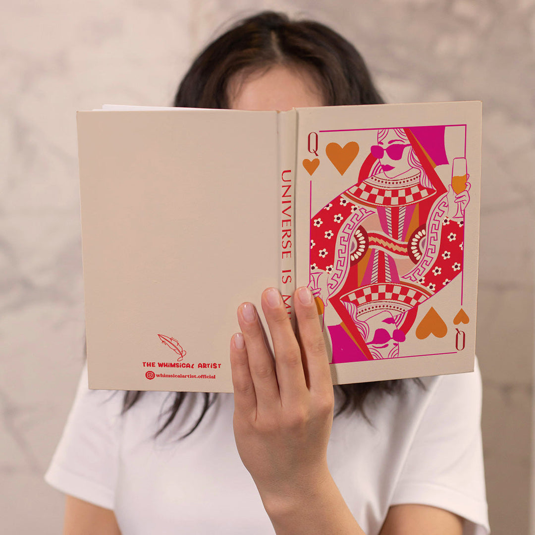 The Whimsical Artist Queen Inspirational notebook Diary journal with 200 paper Pages for Your Creative Journey
