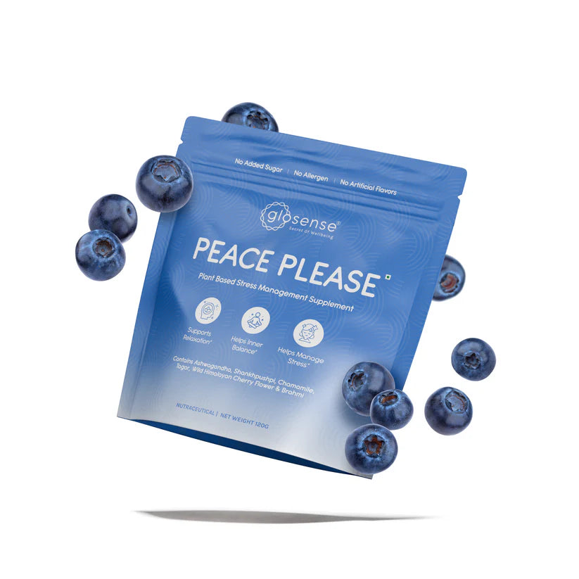 Glosense Peace Please | Calming Herbal Blend for Stress, Focus & Sleep